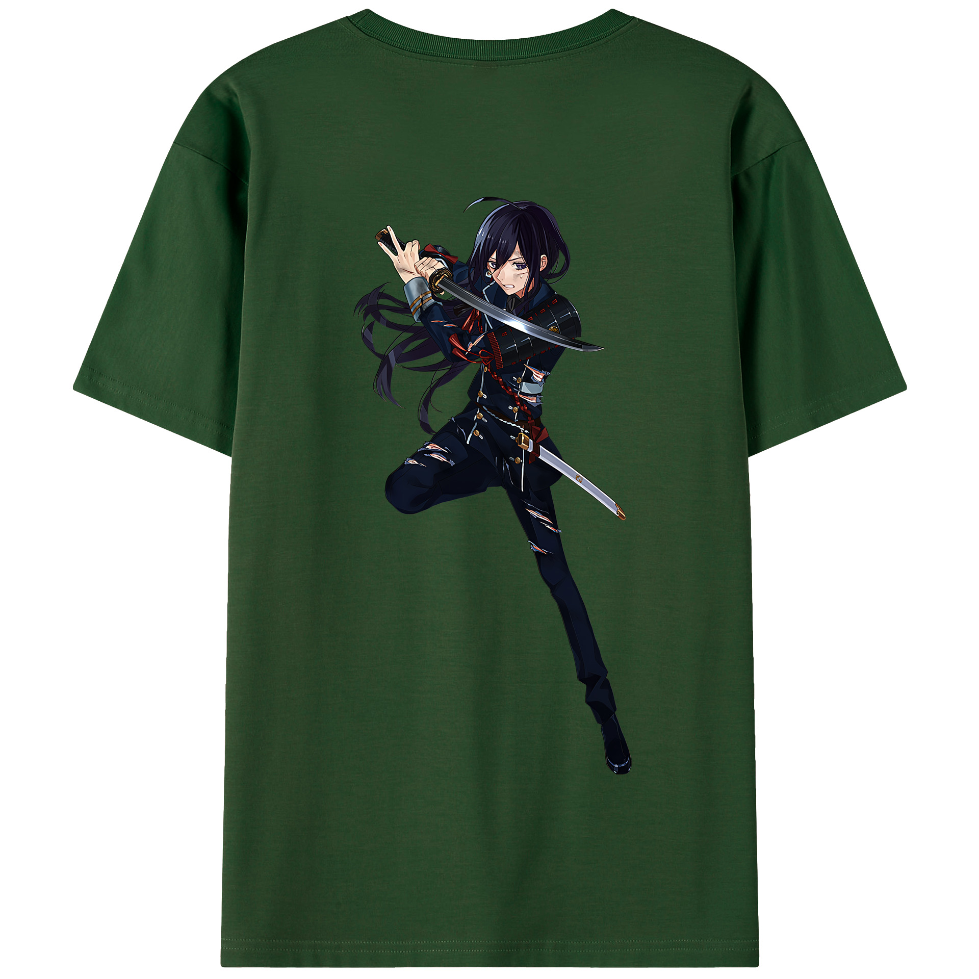 （画像用） 刀剣乱舞 Touken Ranbu 綿100％半袖Tシャツ（背面プリント）